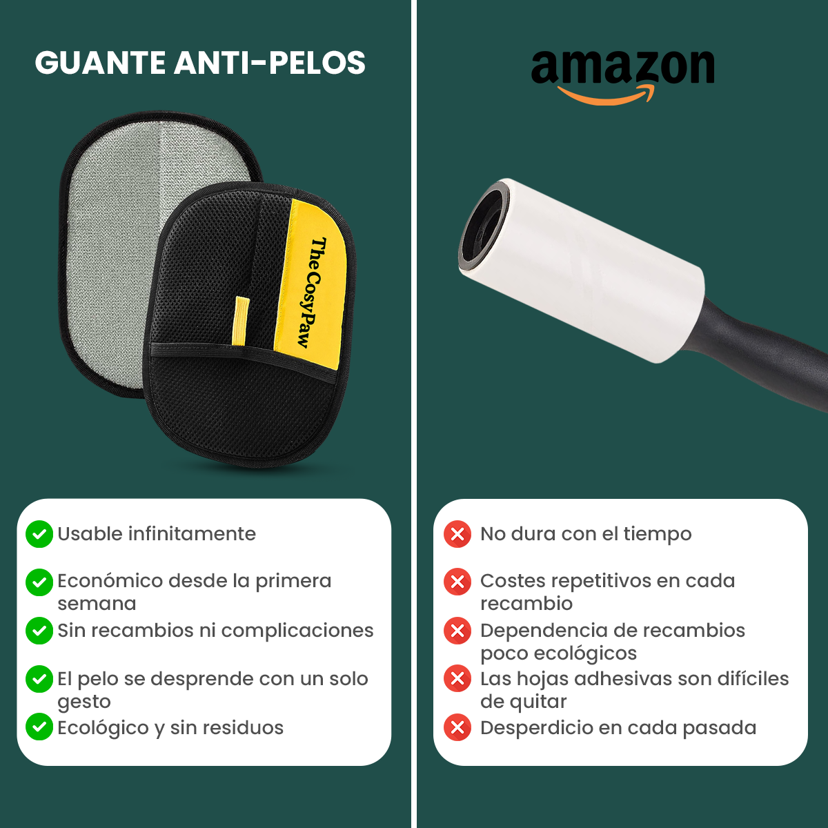 FurSweep - Guante Ecológico para Eliminar Pelos de Mascotas