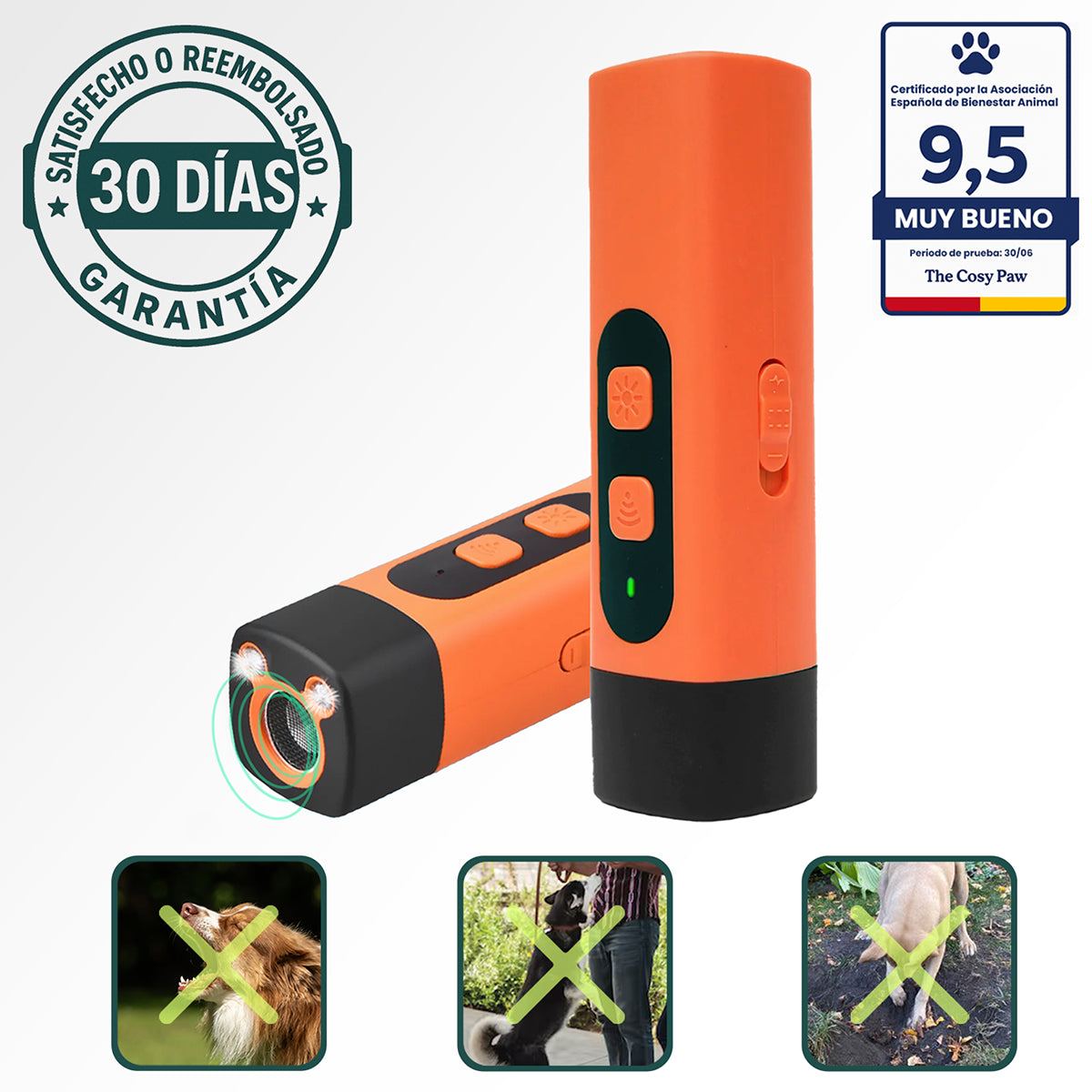 NoLadra+ – Entrenamiento ultrasónico suave para reducir los ladridos