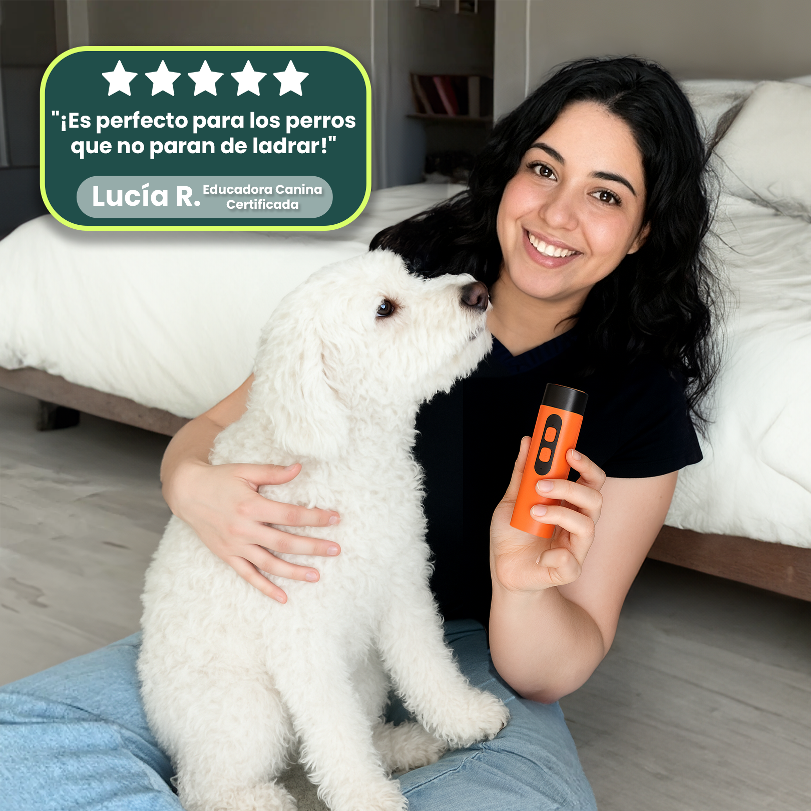 NoLadra+ – Entrenamiento ultrasónico suave para reducir los ladridos