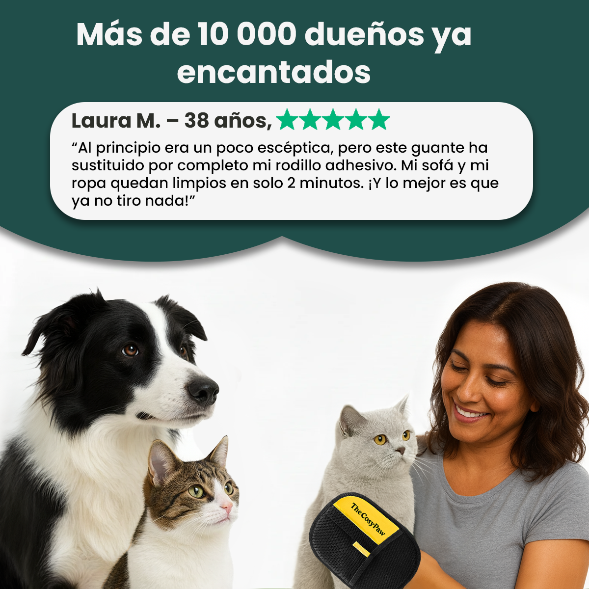 FurSweep - Guante Ecológico para Eliminar Pelos de Mascotas