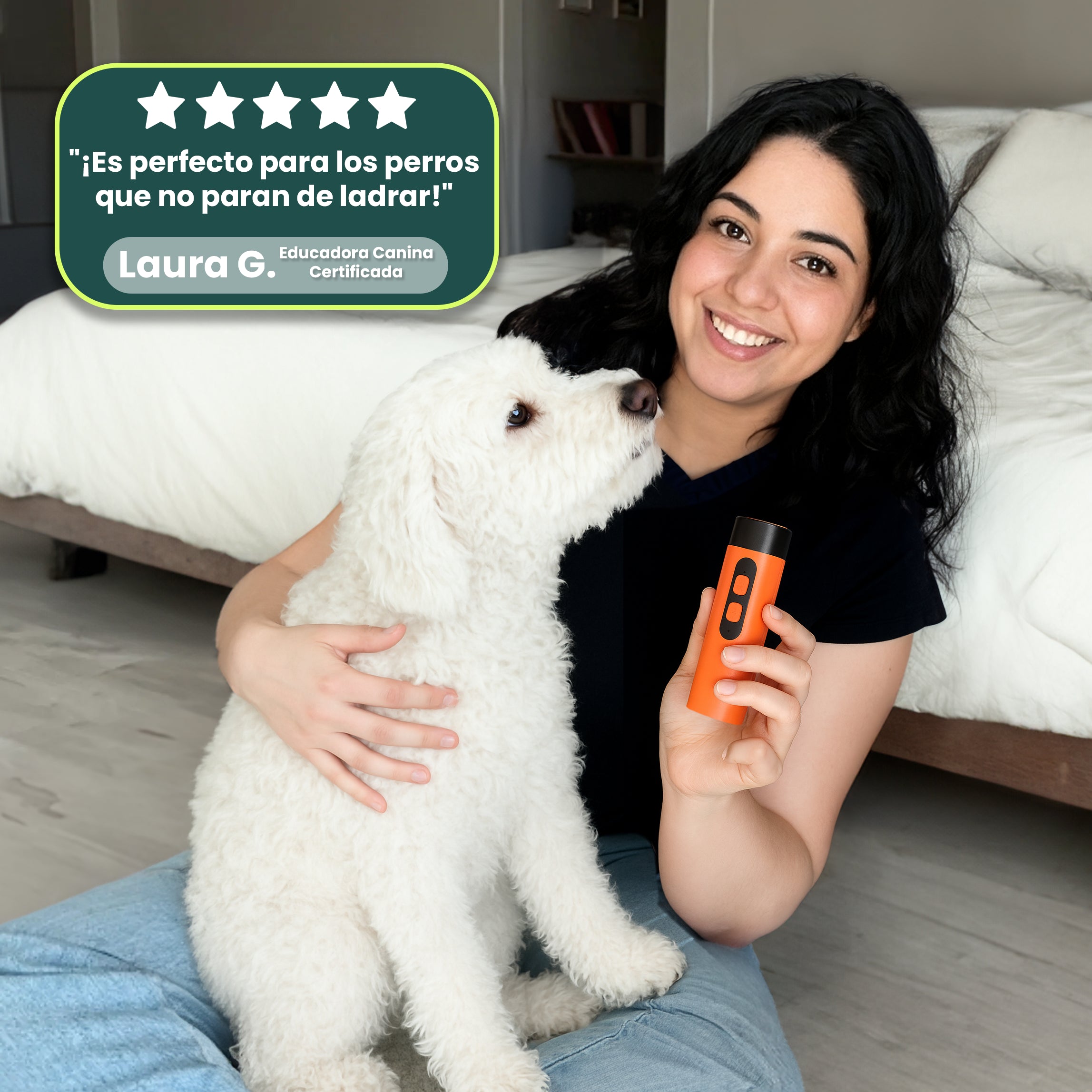 NoLadra+ – Entrenamiento ultrasónico suave para reducir los ladridos